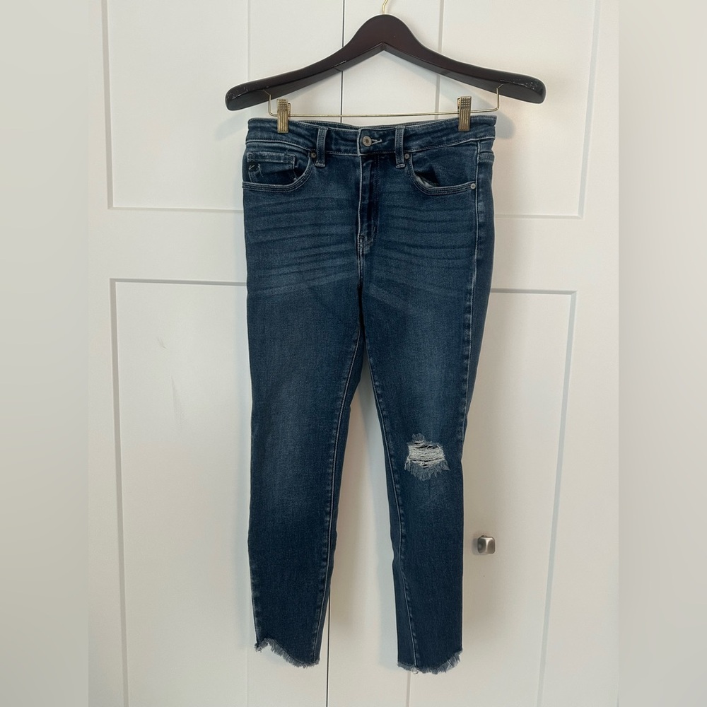 Ladies‎ Dark Blue Distressed KanCan Women's Jeans 11/29